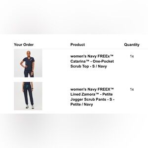 Figs scrubs (top and joggers included). Washed but never worn.